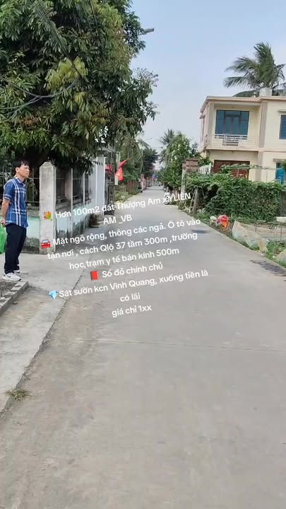 Bán đất Vĩnh Bảo 112m² Thượng Am - Sổ đỏ chính chủ, ô tô vào tận nơi