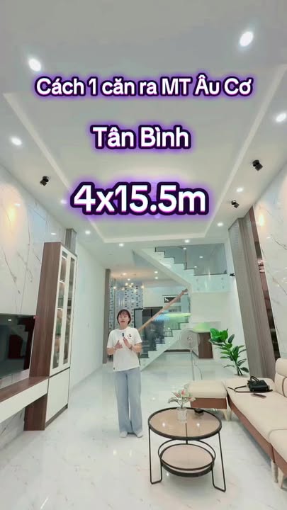 Nhà Mặt Tiền Âu Cơ, Bình Tân - 62m², 3 Tầng, Giá 9.9 Tỷ