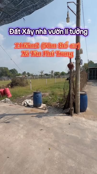 Đất nền Củ Chi 1.165m² 4.0775 tỷ - Sổ đỏ chính chủ