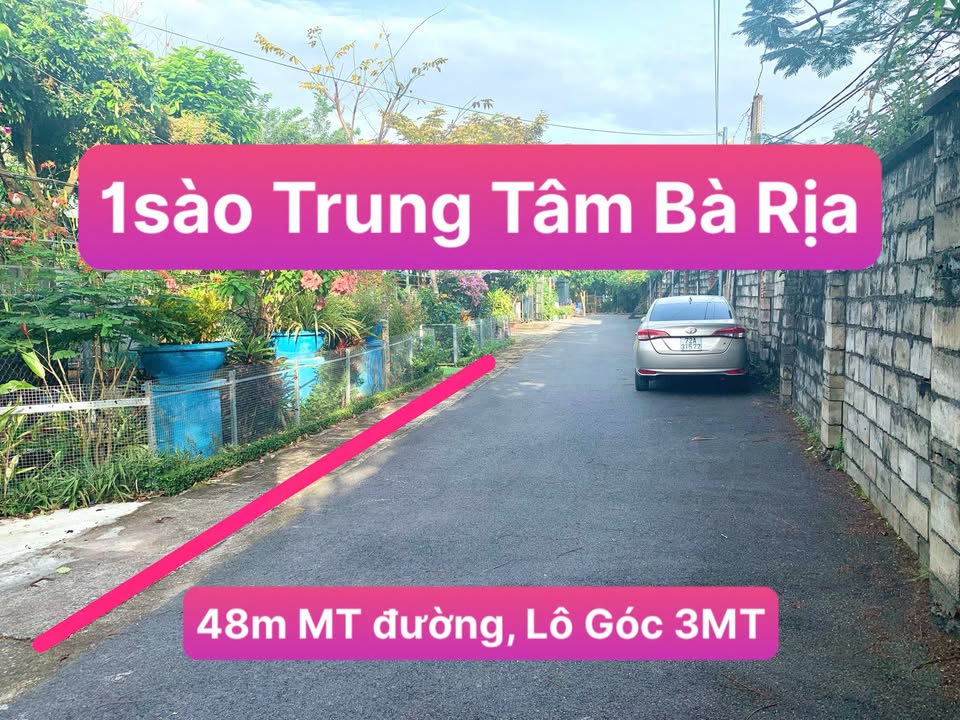 Đất nền Phước Trung, TP Bà Rịa 1060m² - Lô góc 3 mặt tiền đắc địa!