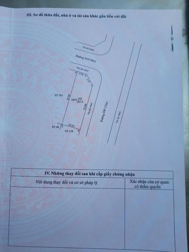 Đất nền TDC Phú Mỹ 287m² – Lô góc kinh doanh, Sổ đỏ chính chủ!