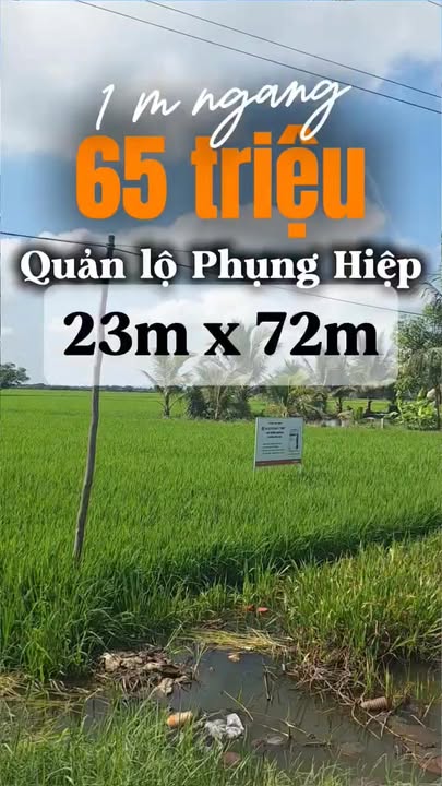 Đất nền Quản Lộ Phụng Hiệp 1656m² Pháp lý rõ ràng