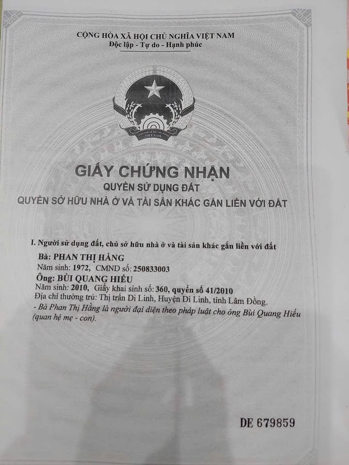 Đất nền Thị trấn Di Linh 527m² View Hồ - Tiềm năng tăng giá tốt!