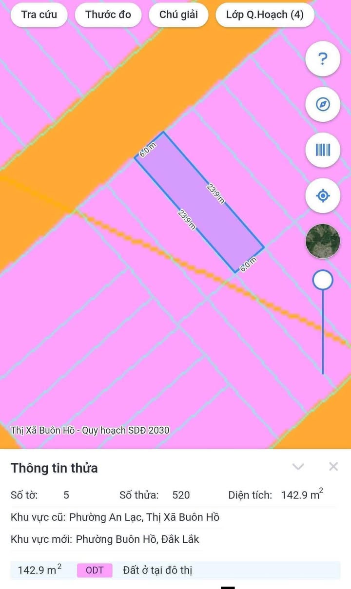 Đất nền Buôn Hồ Đắk Lắk 144m² - Sổ đỏ chính chủ!