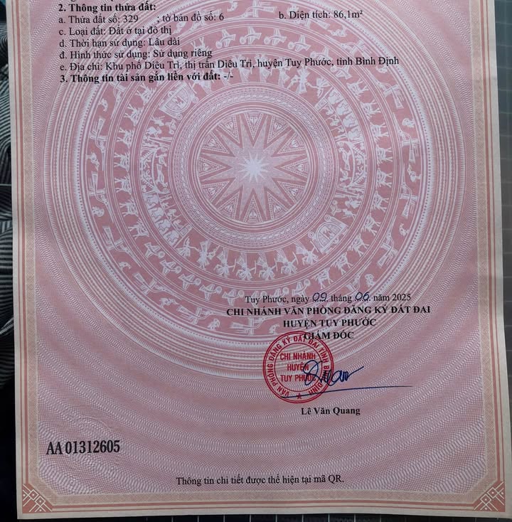 Bán Gấp 2 Lô Đất Vàng Diêu Trì, Bình Định - View Sông & Gần BV Tuy Phước