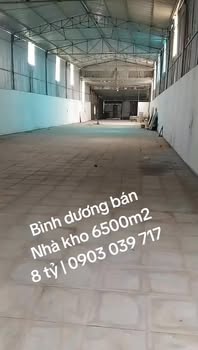Bán gấp kho xưởng 6500m² Bình Chuẩn, Thuận An - 8 tỷ/sẵn sàng hoạt động