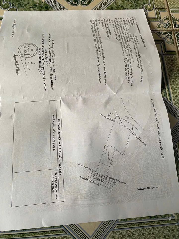 Bán Đất Dĩ An 660m² Gần Trường THCS Tân Bình - Sổ Đỏ Giá 6.5 Tỷ