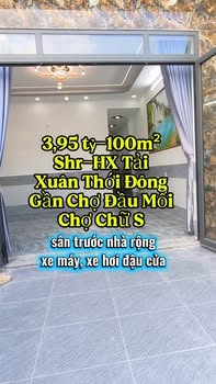 Nhà Hóc Môn 100m² - Sổ hồng riêng, 3.95 tỷ - Dọn vào ở ngay