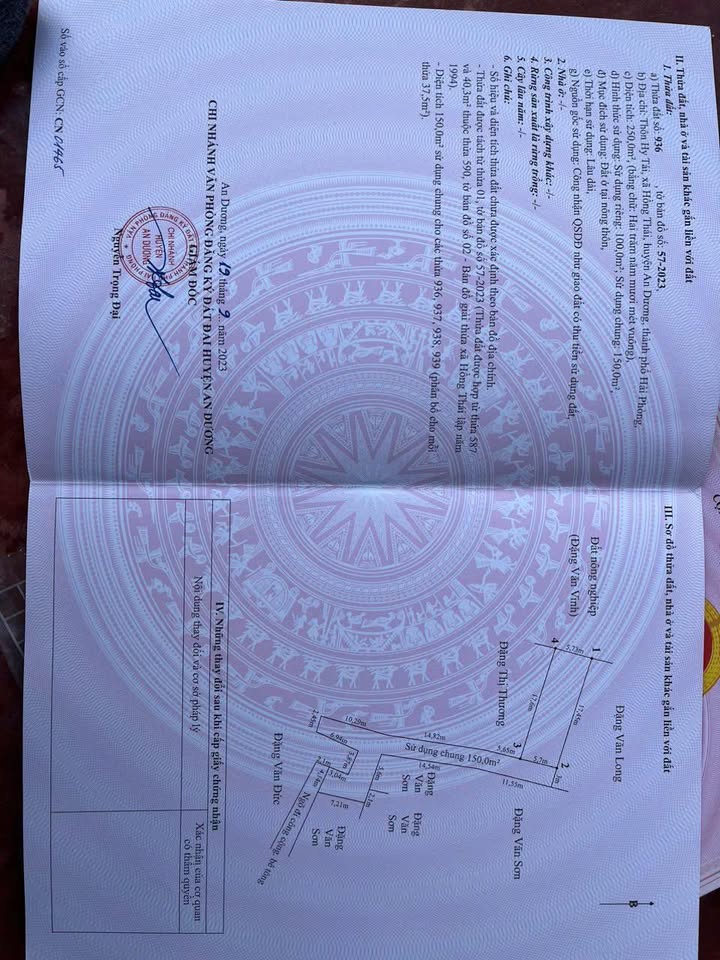 Đất nền Hồng Thái An Dương 100m² - Sổ đỏ chính chủ, bán gấp!