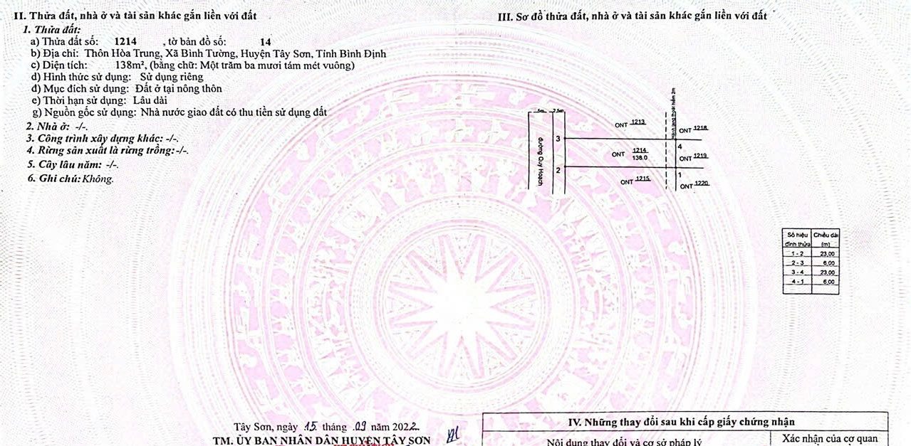 Bán Gấp 2 Lô Đất 138m² Gần Chợ Hoà Sơn - Gia Lai - Giá F0 500 Triệu