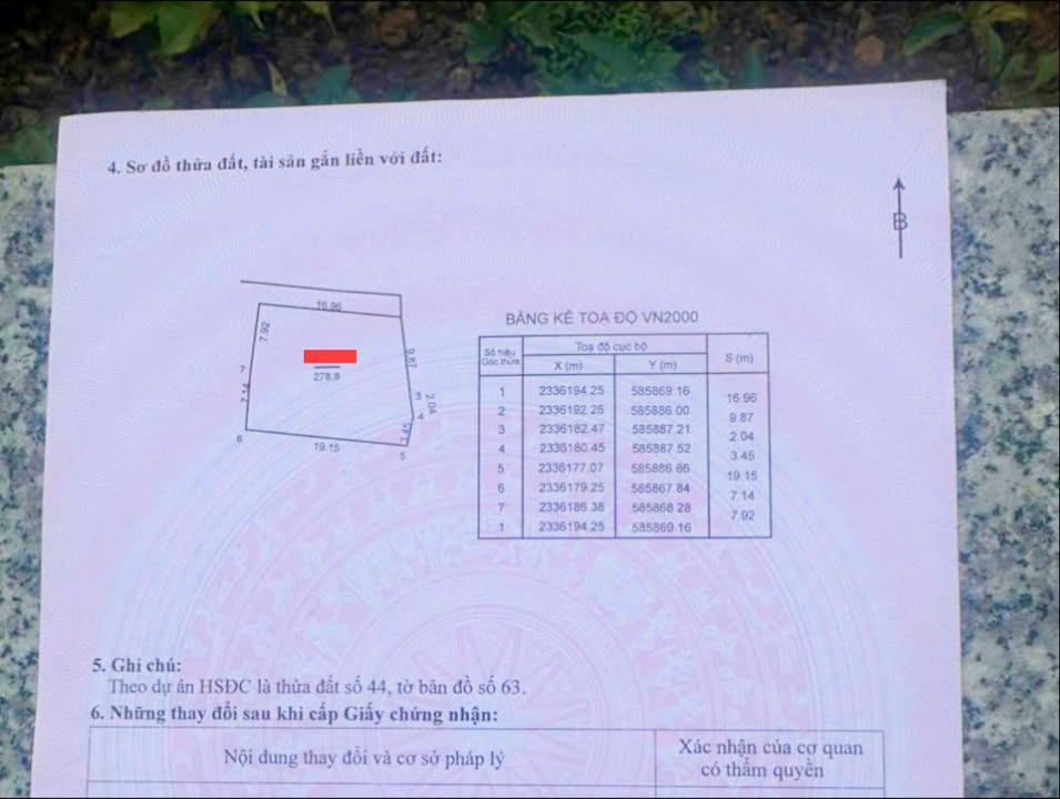 Đất nền Ngọc Chi Võ Nguyên Giáp 279m² 36.27 tỷ - Đường to ô tô