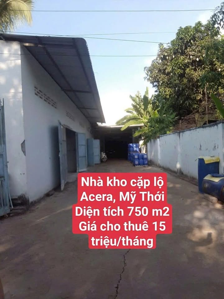 Cho thuê kho xưởng 750m² mặt lộ nhựa, TP Long Xuyên - Sẵn sàng hoạt động