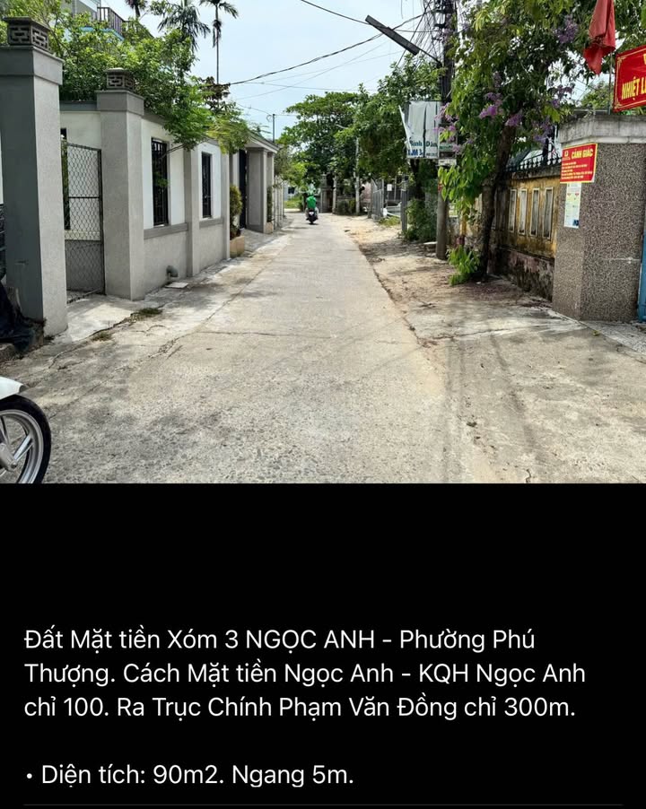 Đất nền Phú Thượng, Huế 90m² - Pháp lý rõ ràng, tiềm năng lớn!