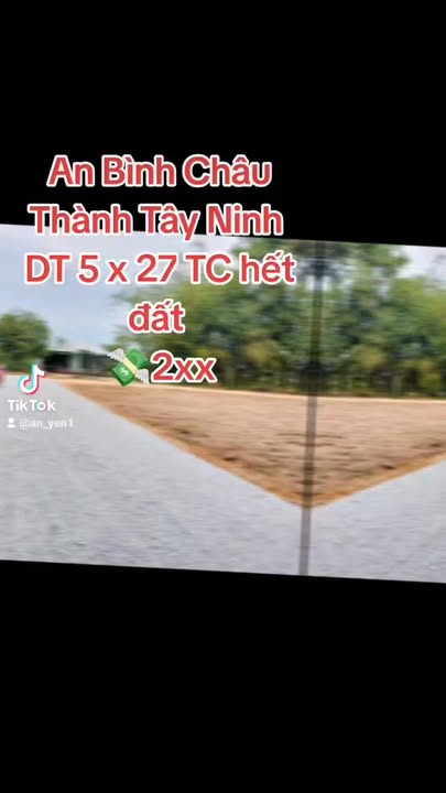 Đất thổ cư 135m² An Bình, Châu Thành, Tây Ninh - Giá chỉ từ 2.x tỷ