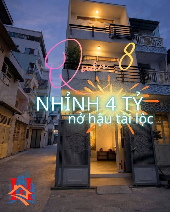 Nhà Q.8 Ba Đình 25m² nhỉnh 4 tỷ - Căn góc thoáng, nở hậu đẹp!