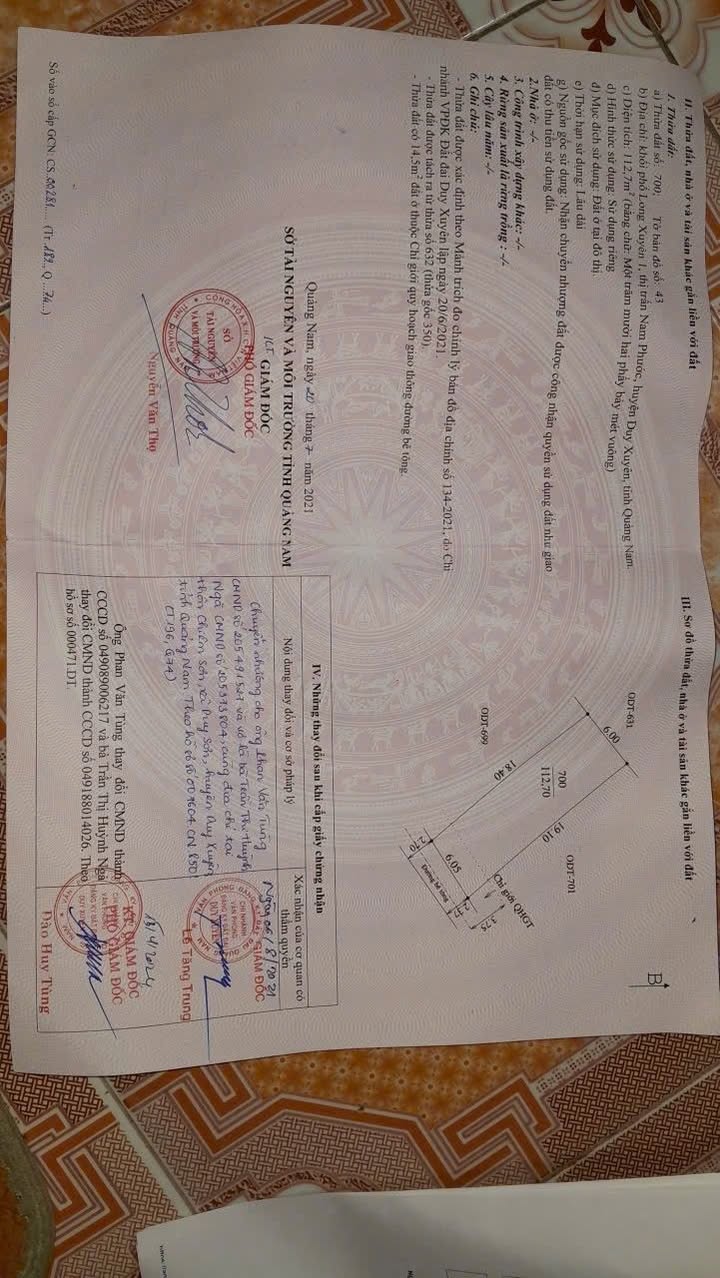 Đất nền Thị trấn Nam Phước 112m² chỉ 779 triệu - Tiềm năng tăng giá vượt trội!