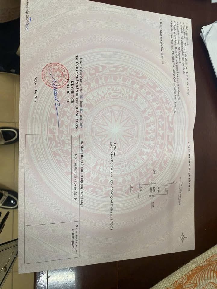 Đất nền Quảng Xương 120m² - Sổ đỏ chính chủ, giá đầu tư tốt!