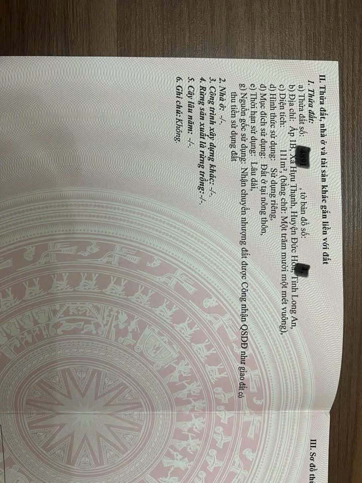 Đất nền Hựu Thạnh Đức Hòa 2.826m² - Sổ hồng chính chủ, tiềm năng sinh lời!