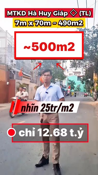 Nhà Mặt Tiền Kinh Doanh Q12 - 490m² - Giảm Sốc Còn 12.68 Tỷ