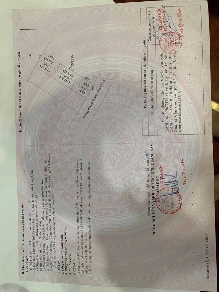 Bán đất Hội An 300m² - Sổ đỏ vuông vức, giá 4.5 tỷ