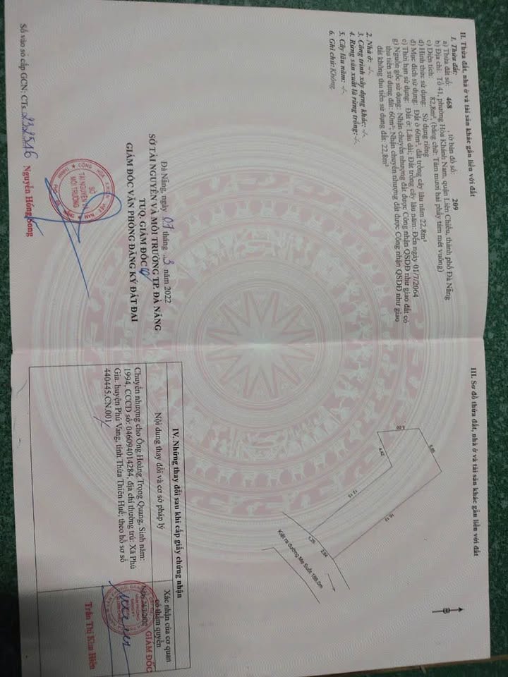 Đất nền Hòa Khánh Nam 82.8m² - Sổ đỏ chính chủ, kiệt ô tô thông!