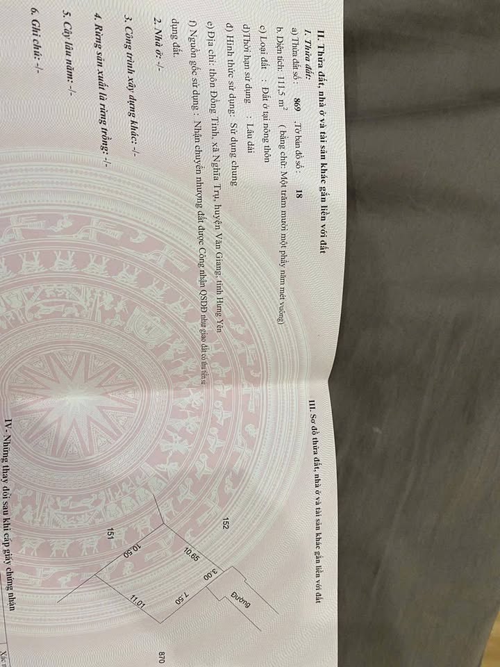 Đất nền Nghĩa Trụ, Văn Giang 100m² - Tiềm năng tăng giá vượt trội!