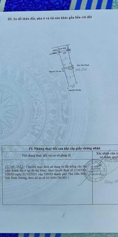 Đất nền Thủ Dầu Một 110m² 1 tỷ - Sổ đỏ chính chủ, bán gấp!