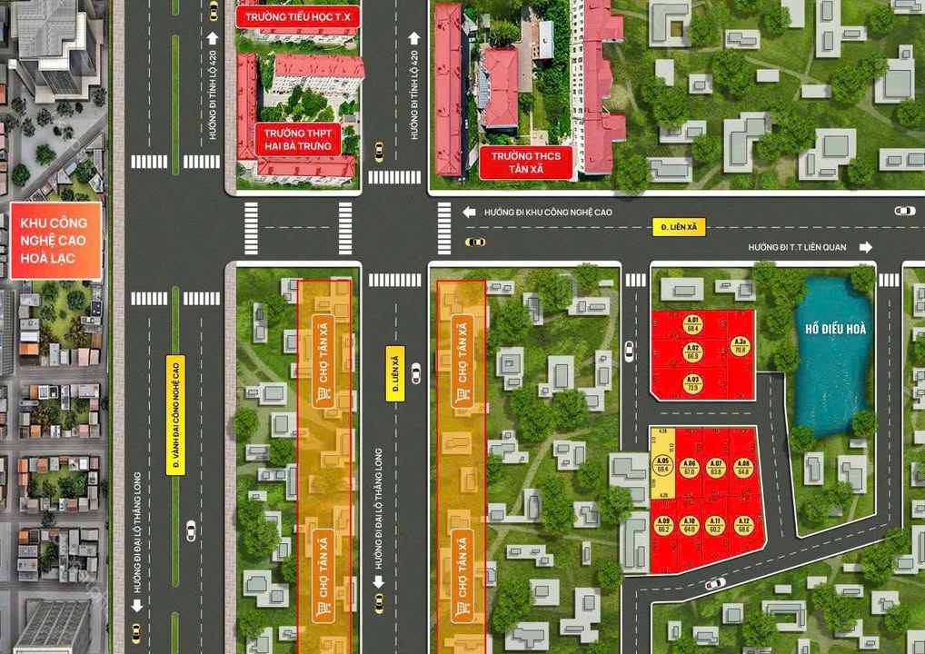 Bán Đất Nền 69.4m² Tân Xã, Thạch Thất - Gần ĐH FPT & CNC Hòa Lạc