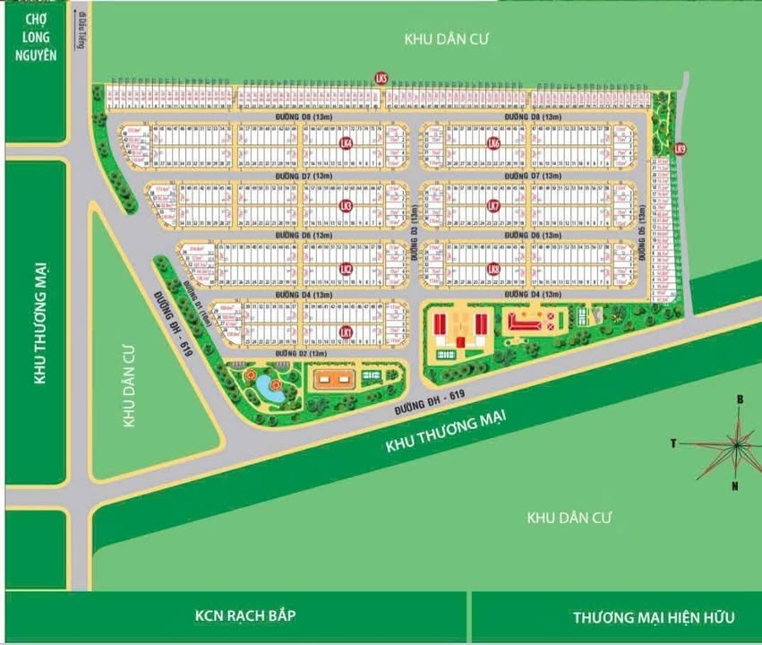 Đất Long Nguyên, Bàu Bàng 80m² Sổ Đỏ Giá 600 Triệu - Đầu Tư Sinh Lời