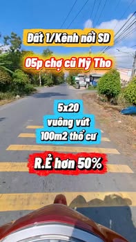Đất nền Mỹ Tho 100m² chỉ từ 8xx triệu - Sổ đỏ chính chủ!