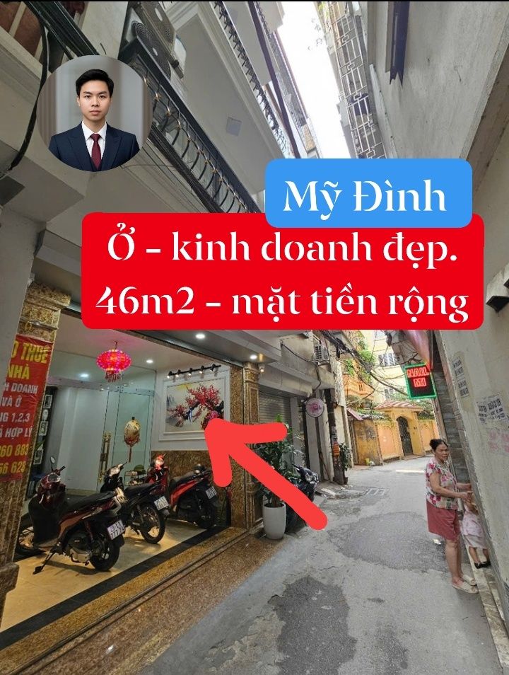 Nhà Phố Mỹ Đình 46m² 8 tầng - Mặt tiền kinh doanh sầm uất!