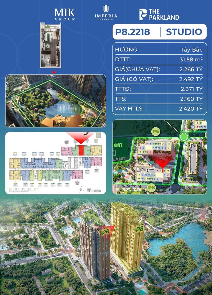 Căn hộ Imperia Ocean City 31.58m² giá 2.16 tỷ - Giá tốt hiếm có!