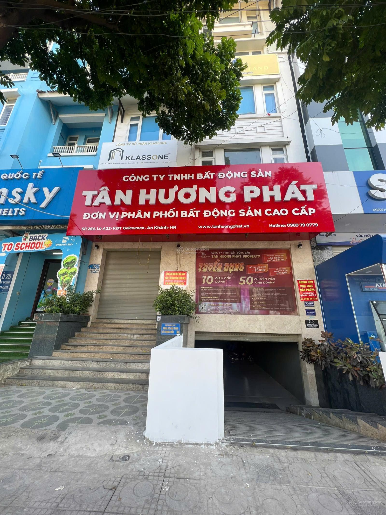 Mặt bằng kinh doanh Geleximco An Khánh 130m² - Mặt tiền kinh doanh đắc địa!