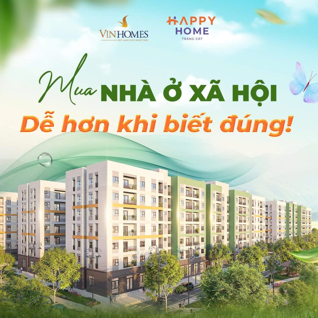 Chung cư Happy Home Tràng Cát 69m² - Cơ hội vàng sở hữu nhà Vinhomes chỉ từ 1.7 tỷ