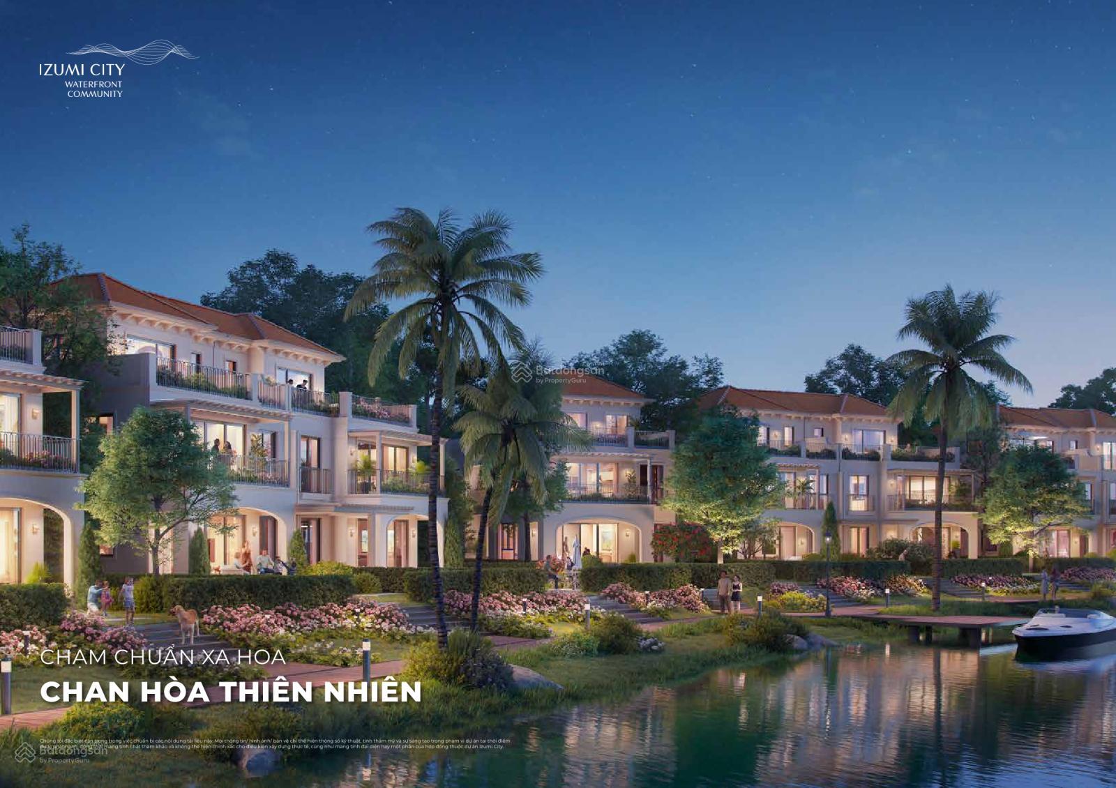 Nhà phố view kênh độc quyền Izumi City - 136.5m² - 10 tỷ