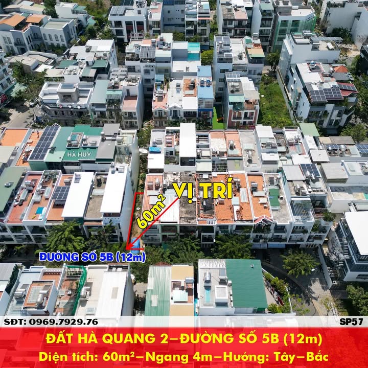 Đất nền Hà Quang 2 Nha Trang 60m2 5,5 tỷ - Sổ đỏ chính chủ