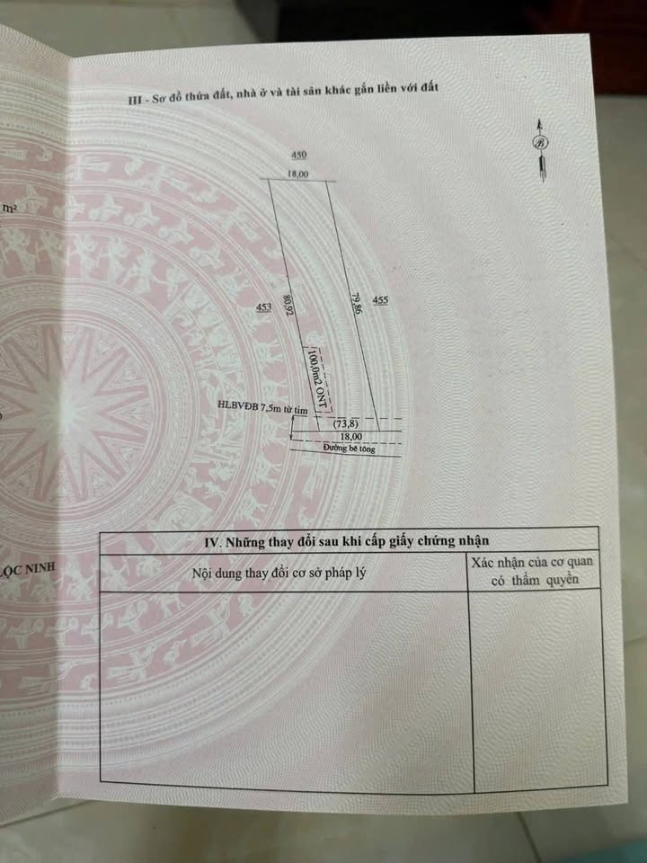 Đất thổ cư Lộc Phú 100m² 350 triệu - Đường ô tô vào được