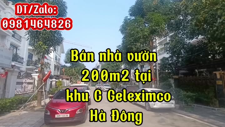 Bán Nhà Vườn 200m² Geleximco Lê Trọng Tấn, Hà Đông - Full Nội Thất VIP, Dòng Tiền 500tr/năm