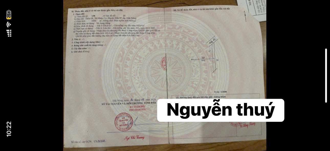 Đất nền Quốc lộ 14 Tuy Đức 1000m² - Tiềm năng tăng giá vượt trội!