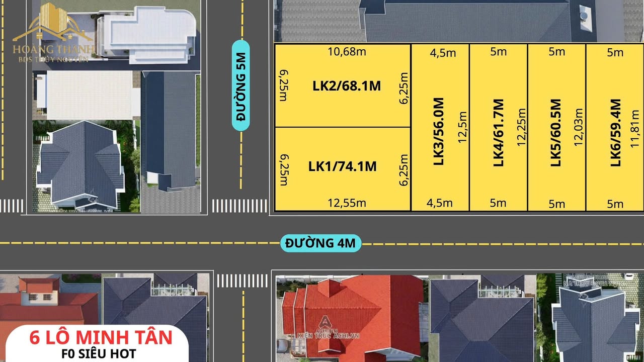 Đất Nền Tân Uyên, Bình Dương - 56m² - Sổ Đỏ Từng Lô - Giá Từ 500 Triệu