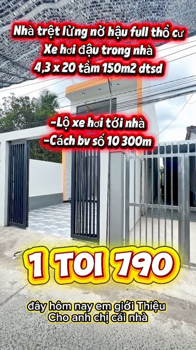 Nhà Trệt Lửng 3PN Sổ Hồng Riêng - Xe Hơi Vào Sân - Cần Thơ