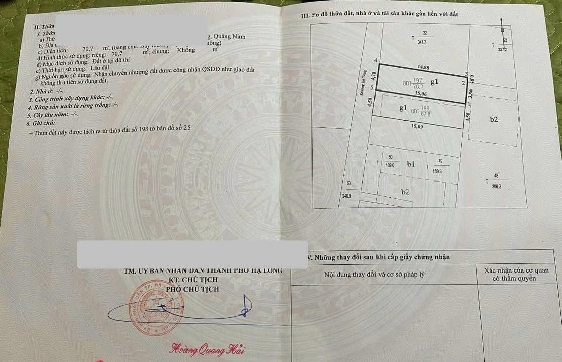 Bán đất tặng nhà C4 Giếng Đáy 70.7m² - Sổ hồng chính chủ, ô tô đỗ cửa