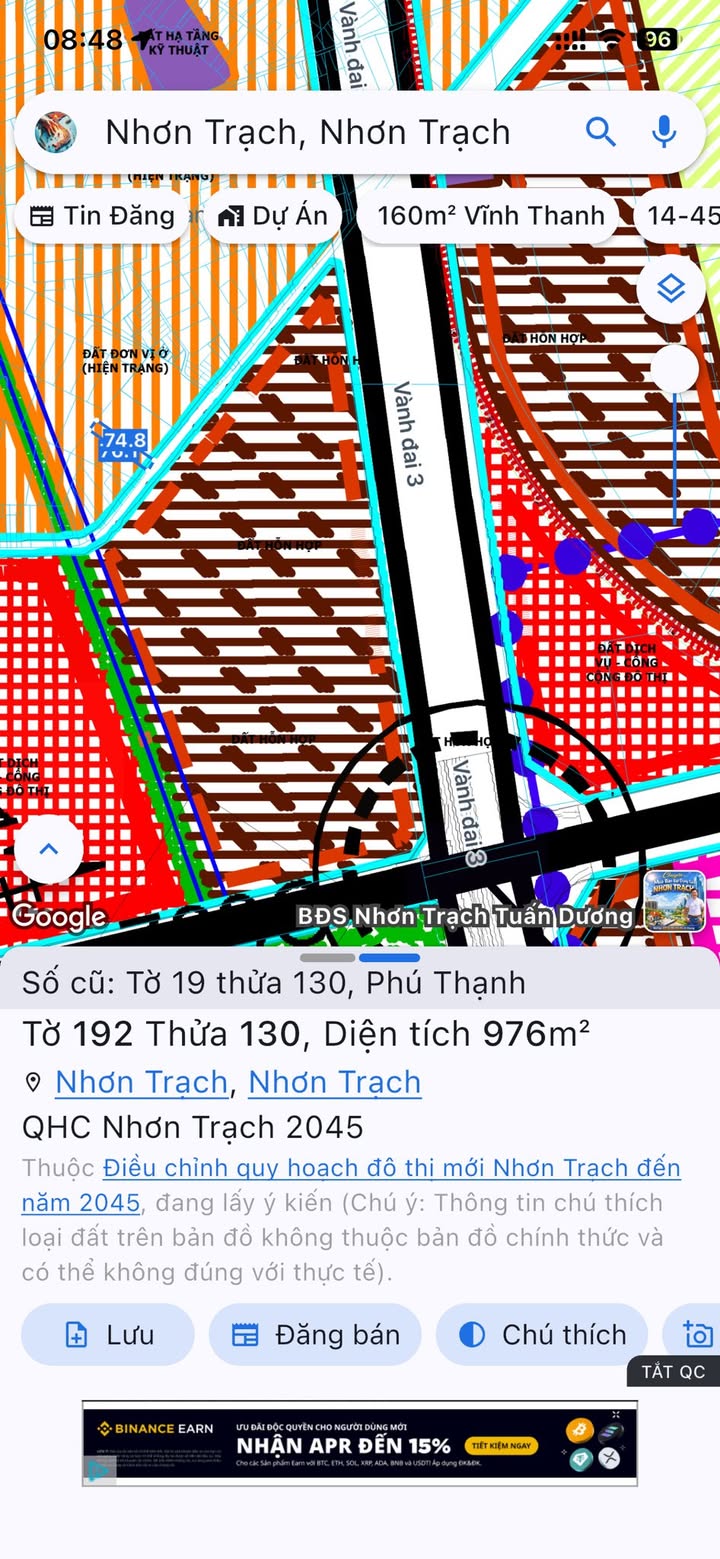 Đất Vàng Nhơn Trạch 500m² Thổ Cư - Sẵn Sàng Xây Biệt Thự/Kinh Doanh