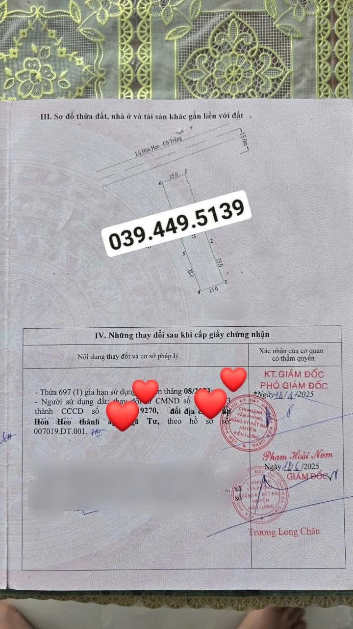 Đất Nền Mặt Tiền Cờ Trắng - Kiên Lương 1048m² - Sổ Hồng Sẵn Sàng