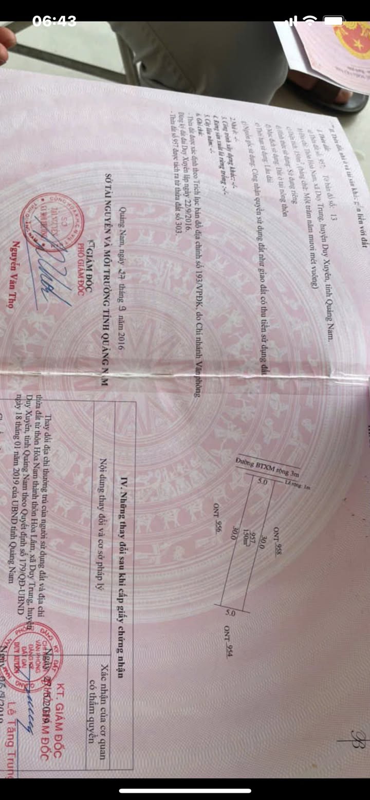 Đất nền Duy Trung, Duy Xuyên 150m² - Sổ đỏ chính chủ, giá 600 triệu