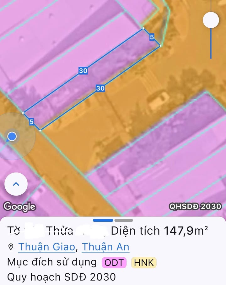 Bán Gấp Đất Lô Góc 2 Mặt Tiền Thuận Giao 19, TP. Thuận An - 147.9m²