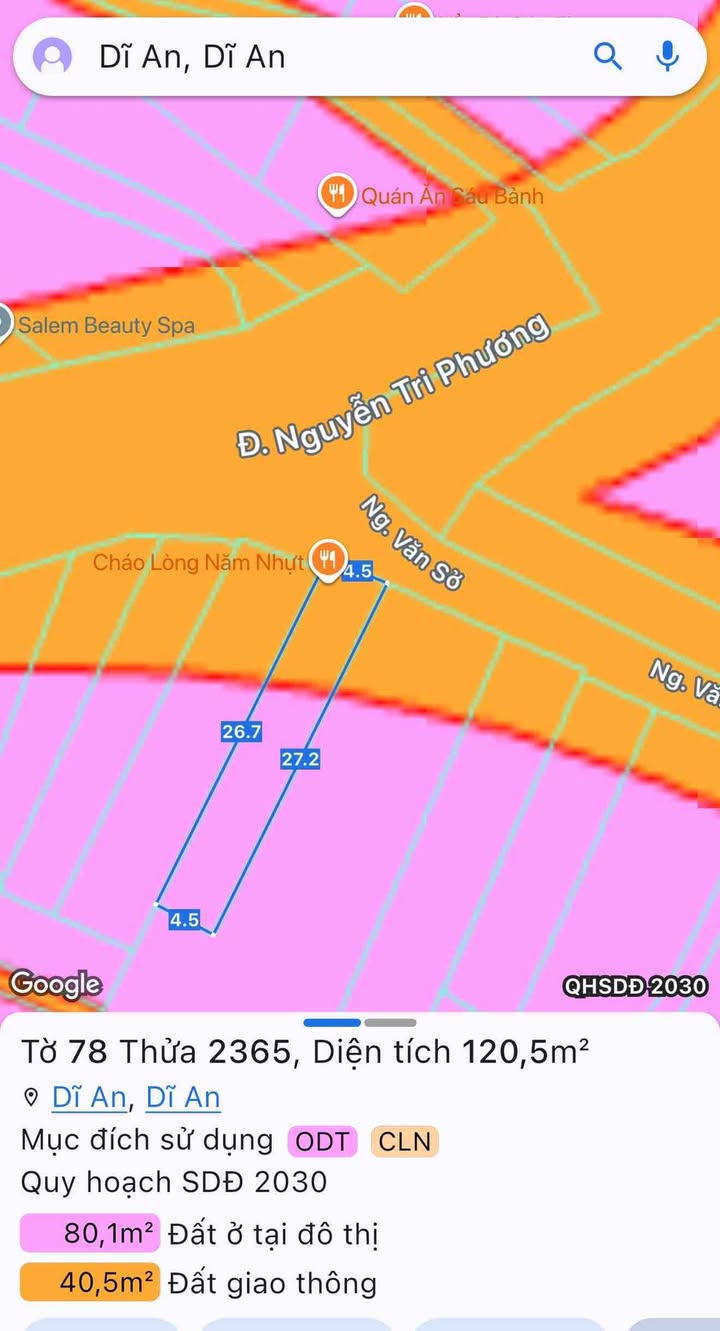 Đất nền Dĩ An 120m² - Sổ đỏ chính chủ, mặt tiền kinh doanh đắc địa!