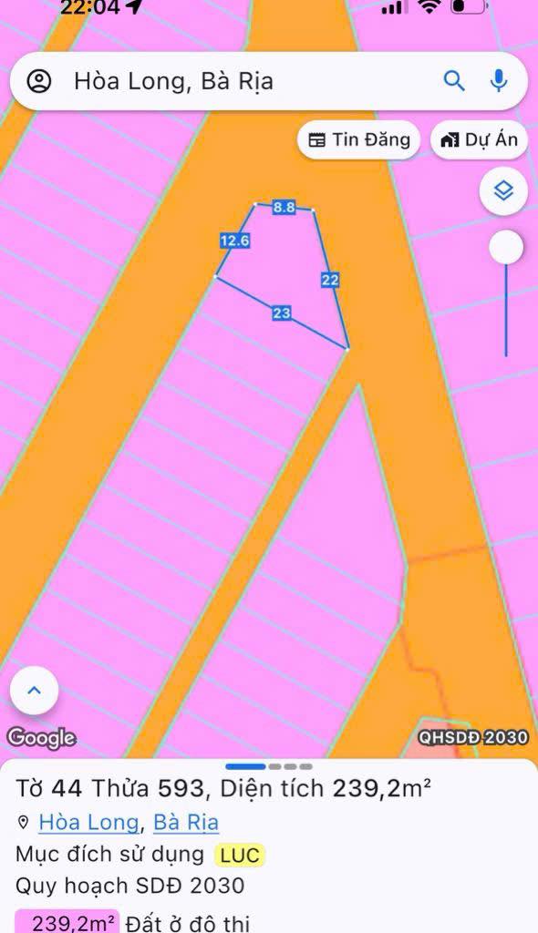 Bán Đất Góc Biệt Thự Thanh Sơn - 239m² - Đối diện BV Bà Rịa - 3.99 Tỷ