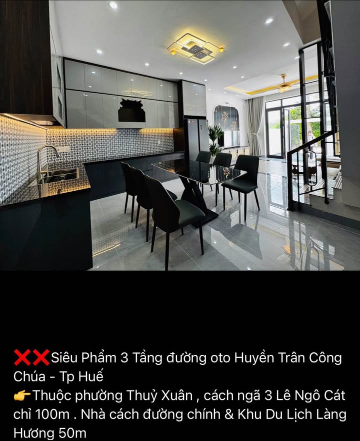 Nhà 3 Tầng 86m² Mặt Tiền Đường Ô Tô Huyền Trân Công Chúa, Huế - 3.48 Tỷ