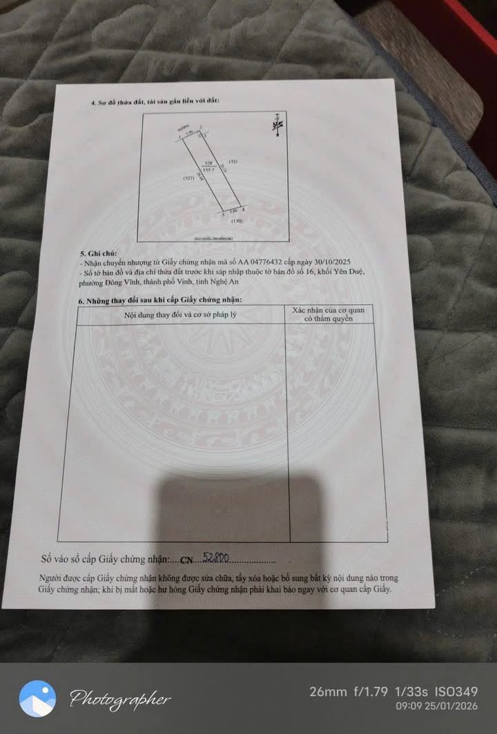 Đất nền Đông Vĩnh, TP Vinh 155m² - Sổ đỏ chính chủ, ô tô vào tận nơi!